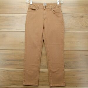 L.L.Bean Jeans Womens 6 Tan Brown Classic Fit‎ Stretch 5 Pocket Casual Denim